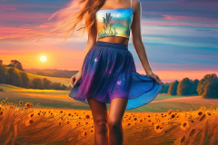 woman-in-a-short-skirt-and-a-crop-top-posing-in-a-field-2